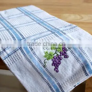 Wholesale Cheap 100% Cotton Plaid Waffle Weave Dish Towels thumbnail-3