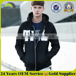 Printed Logo Zip up Custom Color Hoodies thumbnail-4