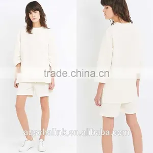 Best Selling Women 100% Polyester White Sweatshirt for Sale thumbnail-6