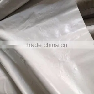 PVC Coated White Tarpaulin Fabric Stock Lot For Tent and Truck Cover thumbnail-1