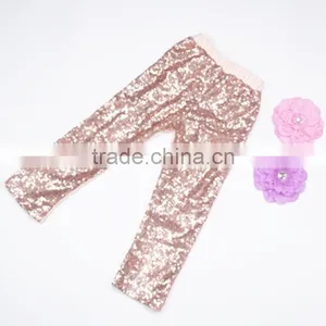 Factory Wholesale Icing Pants Adorable Baby Black Long Pants Toddler Infant Girls Sequin Pants thumbnail-3