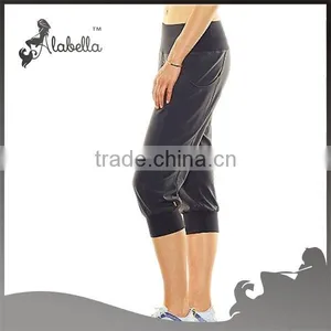 2015 High Quality Spandex/Polyester Yoga Pants/Yoga Capri thumbnail-2