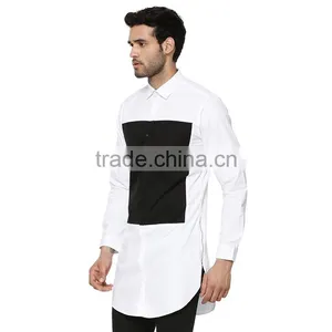 2016 Cotton Long Sleeve Thick Black Mens Shirts Latest Shirts Pattern for Men thumbnail-1