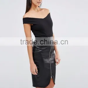 OEM Service Custom Design Women Bodysuit Sexy Off Shoulder Cotton&Spandex One Piece Bodysuit Underwear thumbnail-2