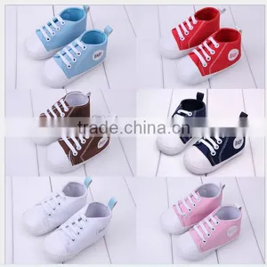2014 New Baby Product Boys and Girls Canvas Shoe Infant Baby Canvas Shoe thumbnail-1
