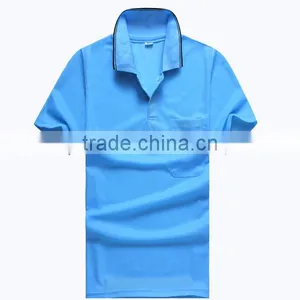 2017 T-shirt Manufacturer Custom Breathable Eco 100%Polyester OEM Embroidery Logo Company Men Promotion Polo T Shirt thumbnail-1