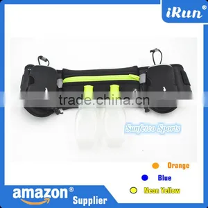 Hydration Running Belt With 2 Bottles - Adjustable Waist Pack/Pouch With 2*150ml BPA Water Bottles - Accept Custom - 3 Colors thumbnail-1