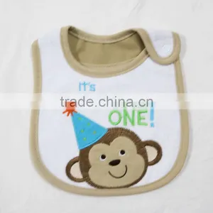 Fashion Design Cute Animal Baby Bibs Three Layers Waterproof Baby Bandana Drool Bibs thumbnail-3