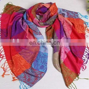 Blanket Grid Tartan Taasels Cape Oversize Winter Warmer Scarf Women Fashion Jewelry thumbnail-4