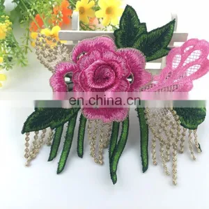 Wholesale Fashion 3D Flower Embroidery Patch for Clothes thumbnail-4