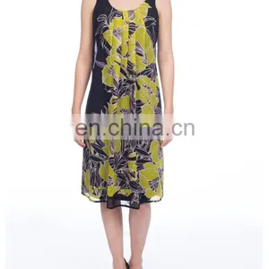 Jacquard Lace Spaghetti Strap Dress Lady Sexy Wear Evening Dress Party Wear thumbnail-6