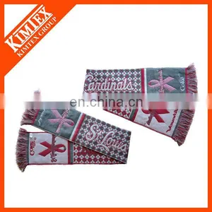 New 100% Acrylic Woven Promotional Scarf Fans thumbnail-2