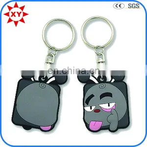 New Design Promotion Gift Cute Expression Soft Pvc Keychain thumbnail-4