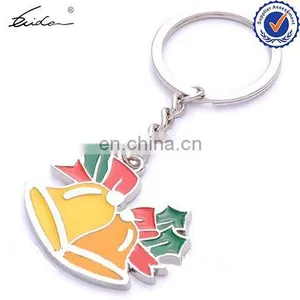 PROMOTIONAL COLORFUL CHRISTMAS JINGLE BELL KEY RING CHAIN thumbnail-1