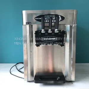 New Design Table Top Stainless Steel 2+1 Mixed Flavors Ice Cream Machine, Soft Service Ice Cream Machine WT/8613824555378 thumbnail-2