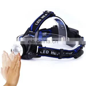 10W High Power Led 6000lm USB Rechargeable Sensor Headlamp For Camping thumbnail-2