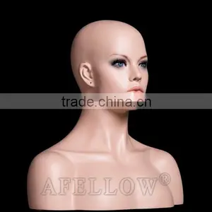Women Head Mannequin Fiberglass Female Cheap Head Mannequin H1 thumbnail-4