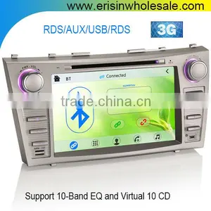 Erisin ES7668M 8" MTK 2 Din Car DVD Player GPS for Toyota Camry Aurion thumbnail-1