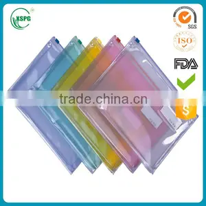 Clear PVC Slider Zipper Document Bag, Plastic Document Bag thumbnail-1