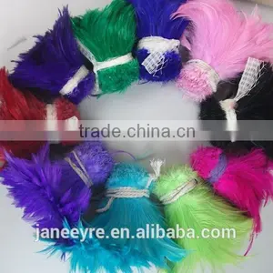 Colorful Design Dyed Rooster Feather Cheap thumbnail-2