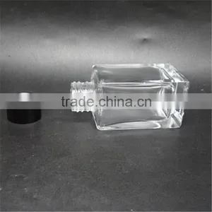 90ml Square Glass Material Clear Color Aroma Diffuser Bottles With Aluminum Caps thumbnail-2