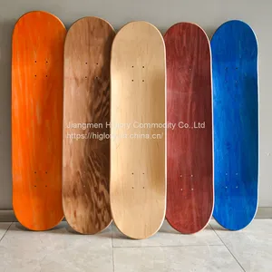 Hot Color Trend 2022 Color Dying Skate Board Decks 7 Ply 100% Canadian Maple Skateboard Decks thumbnail-1