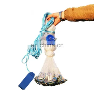 JOHNCOO Japanese Style Wholesale Customized Cast Net Throw Catch Drawstring Lines Fishing Net thumbnail-1
