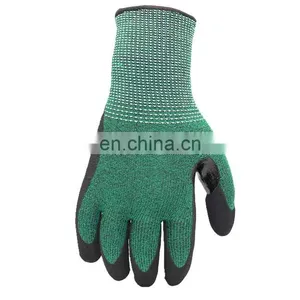 Factory Custom Green HPPE Nitrile Coated Palm Anti-Cut Resistant Hand Safety Work Gloves thumbnail-3