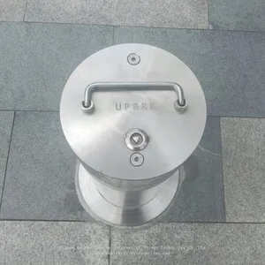 UPARK 6mm 4mm Driveway Anti-theft Parking Post Private Area Manual Road Barrier Heavy Duty Movable Columns Bollard thumbnail-1