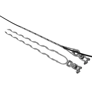 Manufacturer Supply Hot Dip Galvanizing Spiral Tension Clamp Wire for OPGW Optical Cable thumbnail-3