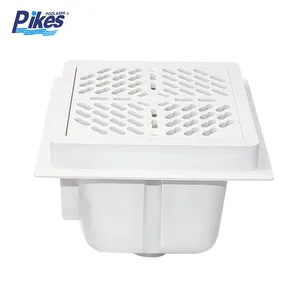 Pikes New Square Main Drain 2''/2.5'' ABS Material In-line Inserts Wholesale Swimming Pool Floor Main Drain thumbnail-1