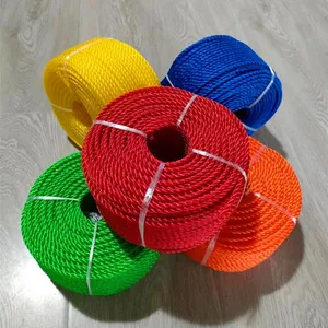 2MM 4MM 6MM 8MM 100Yard Yellow Green Twisted PE PP Fishing Boat Plastic Twine Rope thumbnail-1