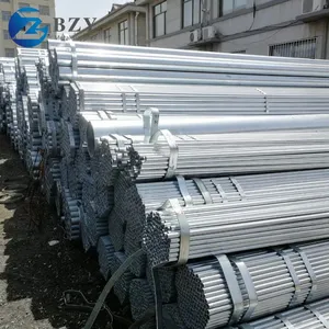 High Quality 15mm Hot Dipped GI Round Steel Tubing Pre Galvanized Steel Tube Pipe thumbnail-3