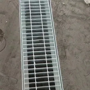 Hot-dip Galvanized Steel Grating, Industrial Drainage Ditch Cover, Sewage Treatment Ditch Cover, Trash Rack Grid. Customizable by the Manufacturer. thumbnail-4