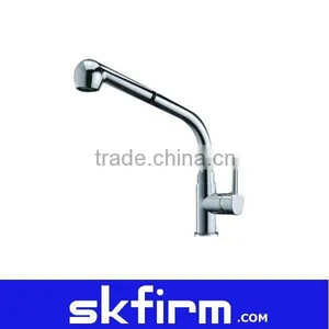 Deck Mounted Pull Out Spray Kitchen Faucet thumbnail-1