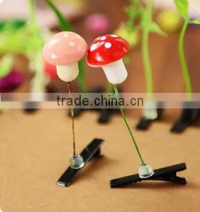 2015 Fashion Green Head Plants Grass Bean Sprout Flower Hairpin thumbnail-2