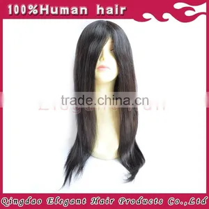 New Products 6A High Quality Silky Straight Hair Black Women Brazilian Hair Full Lace Wig thumbnail-1