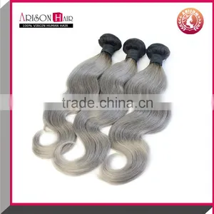 Qingdao Manufacturer Malaysian Body Wave Hair Two Tone Ombre Colored Hair Weave Bundles thumbnail-3