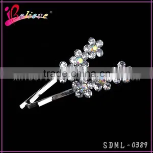 Cute Cheap Hair Accessories Wholesale Diamond Hair Clips,flower Design Hair Clip for Women thumbnail-4