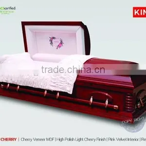 FEMALE ESTHER CHERRY Lumber Casket Lining thumbnail-1