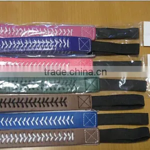 Wristband White Softball Headband Baseball Bracelet Keychain Headdress Flower thumbnail-2