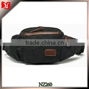 Boy Waxed Canvas Bags Chest Pack Messenger Bag Khaki Wrist Bag Canvas thumbnail-1
