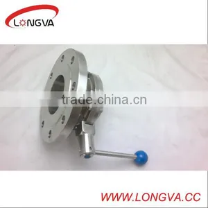 Stainless Steel Flange Flange Price Butterfly Valve thumbnail-1