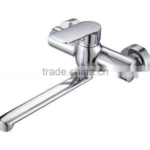 Wall Mounted Long Spout Kitchen Sink Faucet thumbnail-1