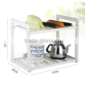 S/S+ABS 47(83)*30.5*40 Kitchen Tools Multifunctional Storage Rack/grocery Rack/kitchen Utensil Drying Rack thumbnail-1