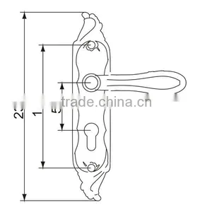 50555 Brass Panel Lock Mortise Lock thumbnail-2