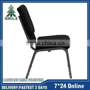 Strong Comfortable Black Stackable Theater Chair From China thumbnail-4