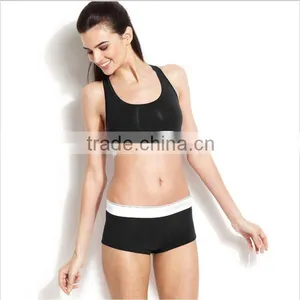 Professional OEM Women Sports Bra & Boyshort Underwear;Practice Swimming Bralette Bikini Tube Bra Custom Logo thumbnail-1