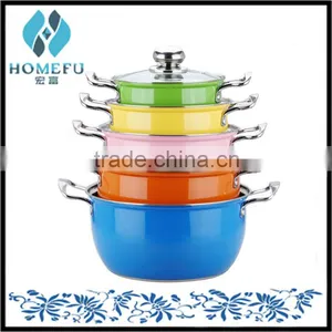 10pcs Stainless Steel Color Kitchen Accessories Cooking Pot Sets as Seen on tv Quality Choice thumbnail-1