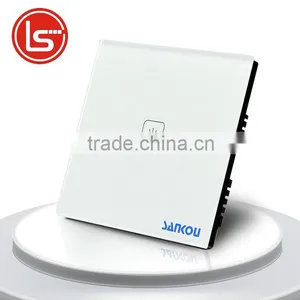 Free Shipping UK Touch Switch Wall 1G1W Luxury White Crystal Glass Touch Sensitive +LED Smart Home Touch Switches thumbnail-1